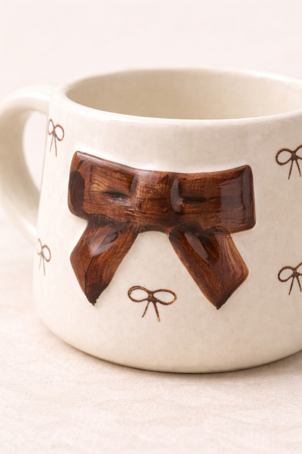 Bow Coffee Mug – Romantic Valentine Gift for Her & Him | Ceramic Mug - GupShupCups