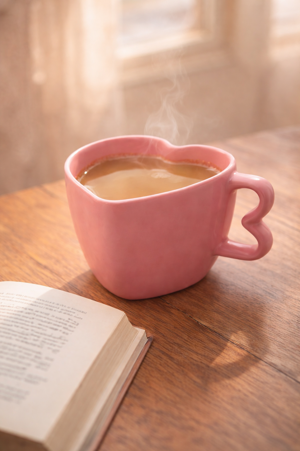 Valentine Blush Heart Mug | Romantic Heart-Shaped Ceramic Mug for Gifting – GupShupCups