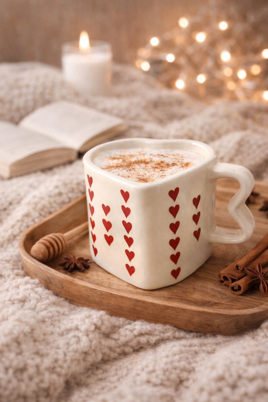 Heart Handle Hug Mug | Handcrafted Ceramic Mug for Chai, Coffee & Cute Gifting by GupShupCups