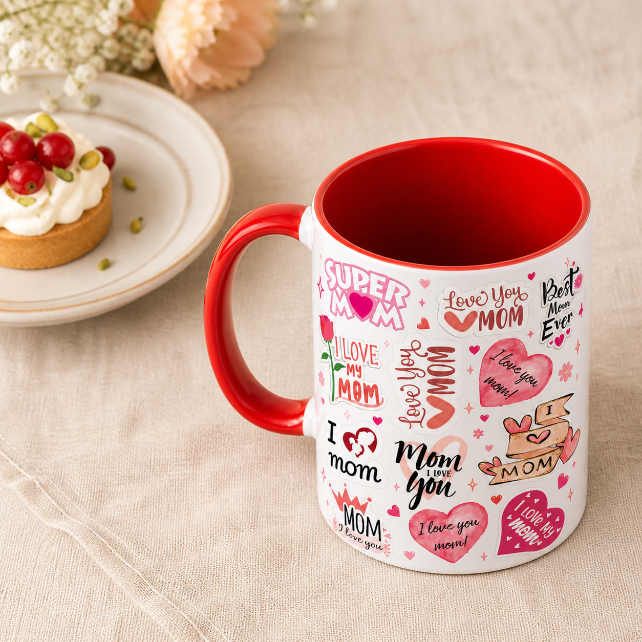 I Love Mom Mug – Best Mom Ever Ceramic Gift Mug