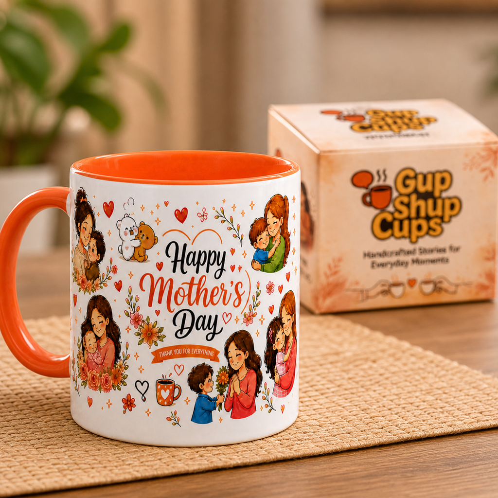 Happy Mother’s Day Mug – Illustrated Ceramic Gift for Mummy