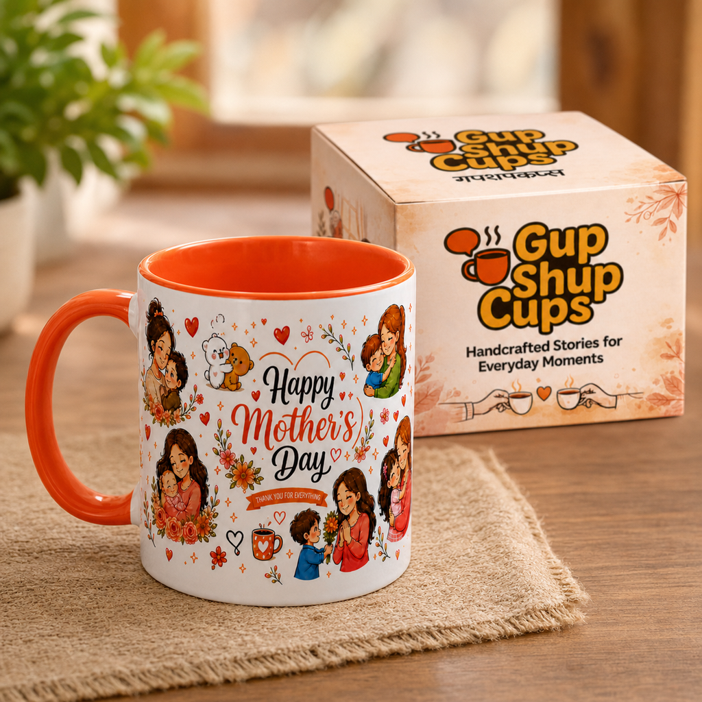 Happy Mother’s Day Mug – Illustrated Ceramic Gift for Mummy