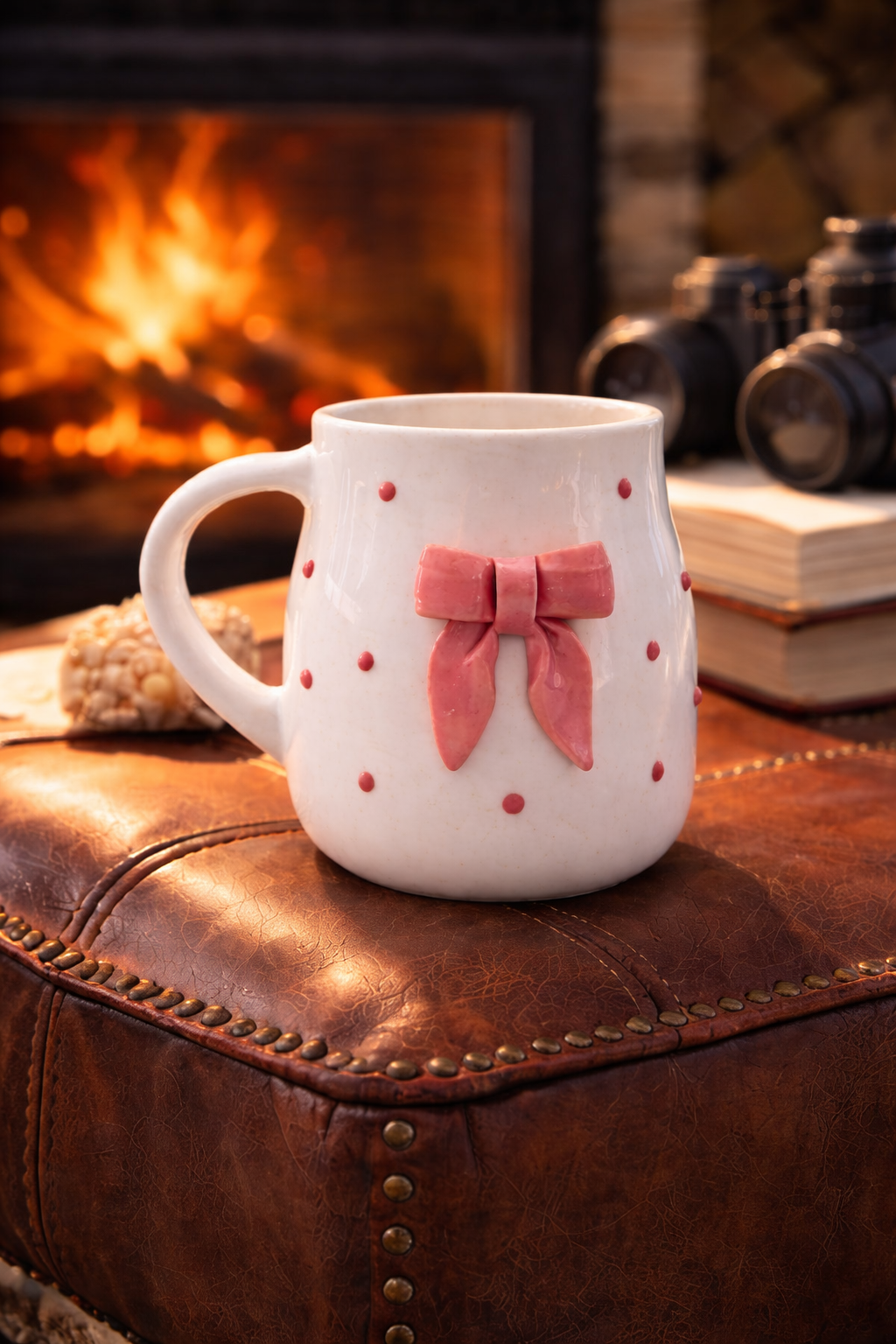 Pink Bow Mug – Cute Ceramic Tea & Coffee Mug for Gifting