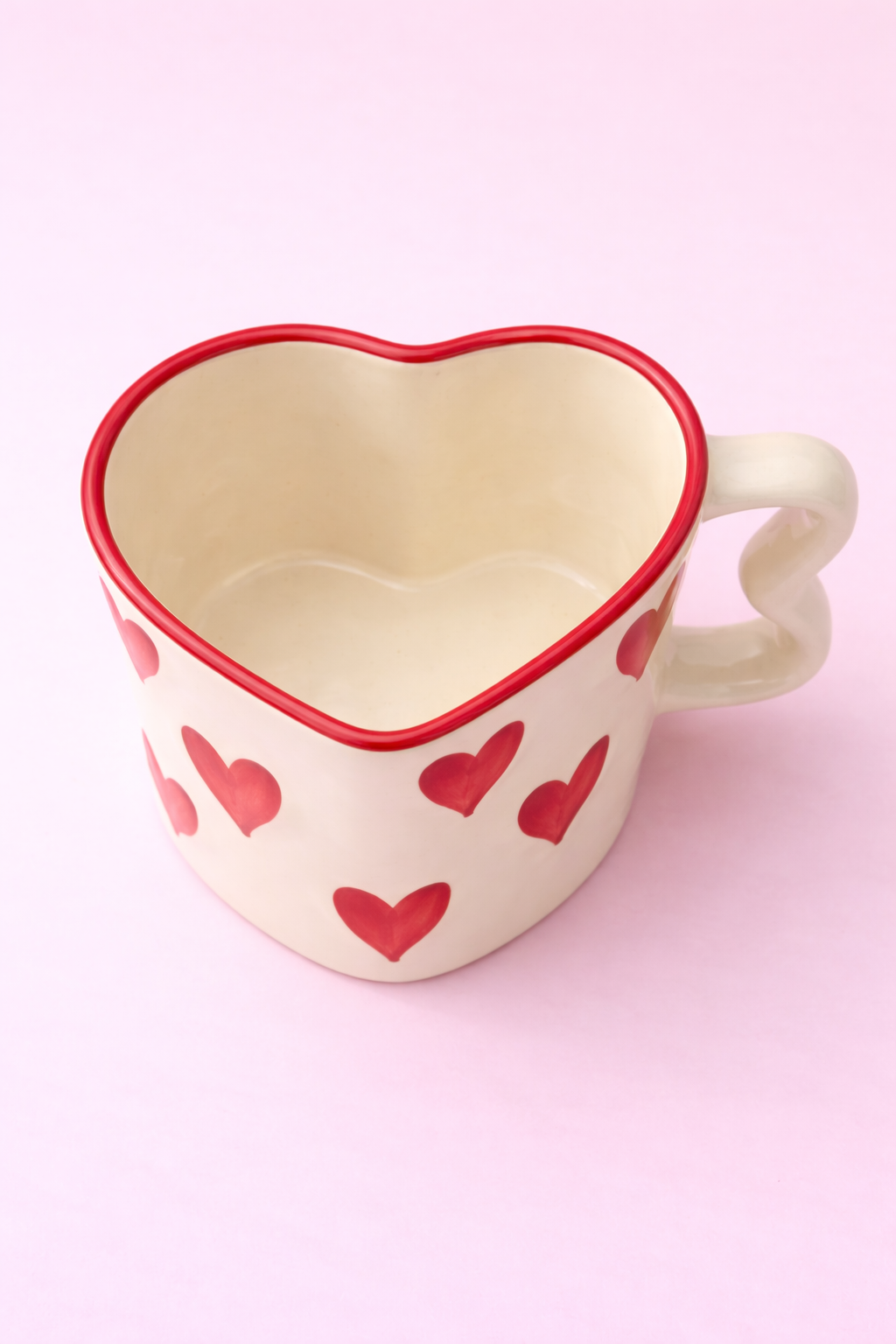 Heart Handle Coffee Mug – Handmade Valentine Gift for Her & Him | Ceramic Mug