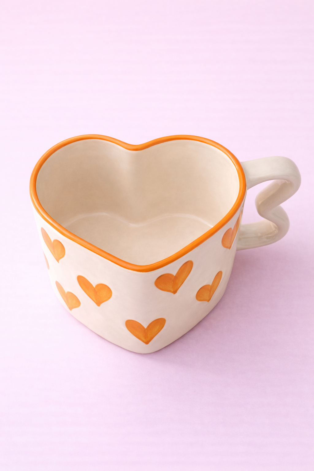 Heart Handle Coffee Mug – Handmade Valentine Gift for Her & Him | Ceramic Mug