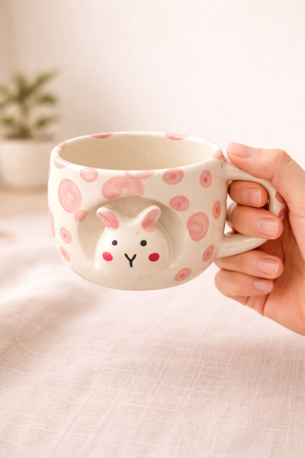 Cute Bunny Mug – Ceramic Coffee & Tea Mug for Gifting