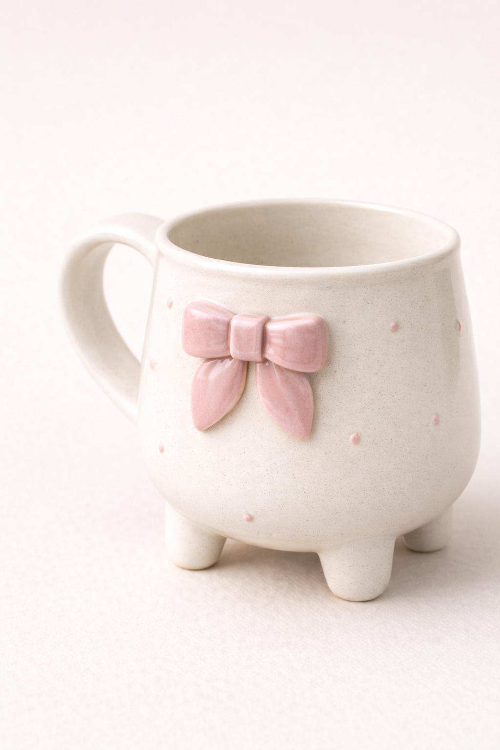 Pink Bow Mug – Cute Ceramic Gift Mug for Her