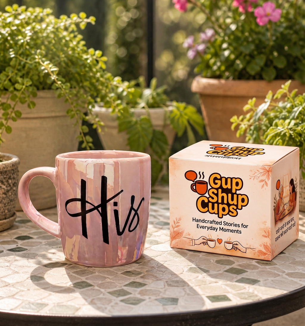 His & Hers Couple Mug Set – Ceramic Mug Set of 2