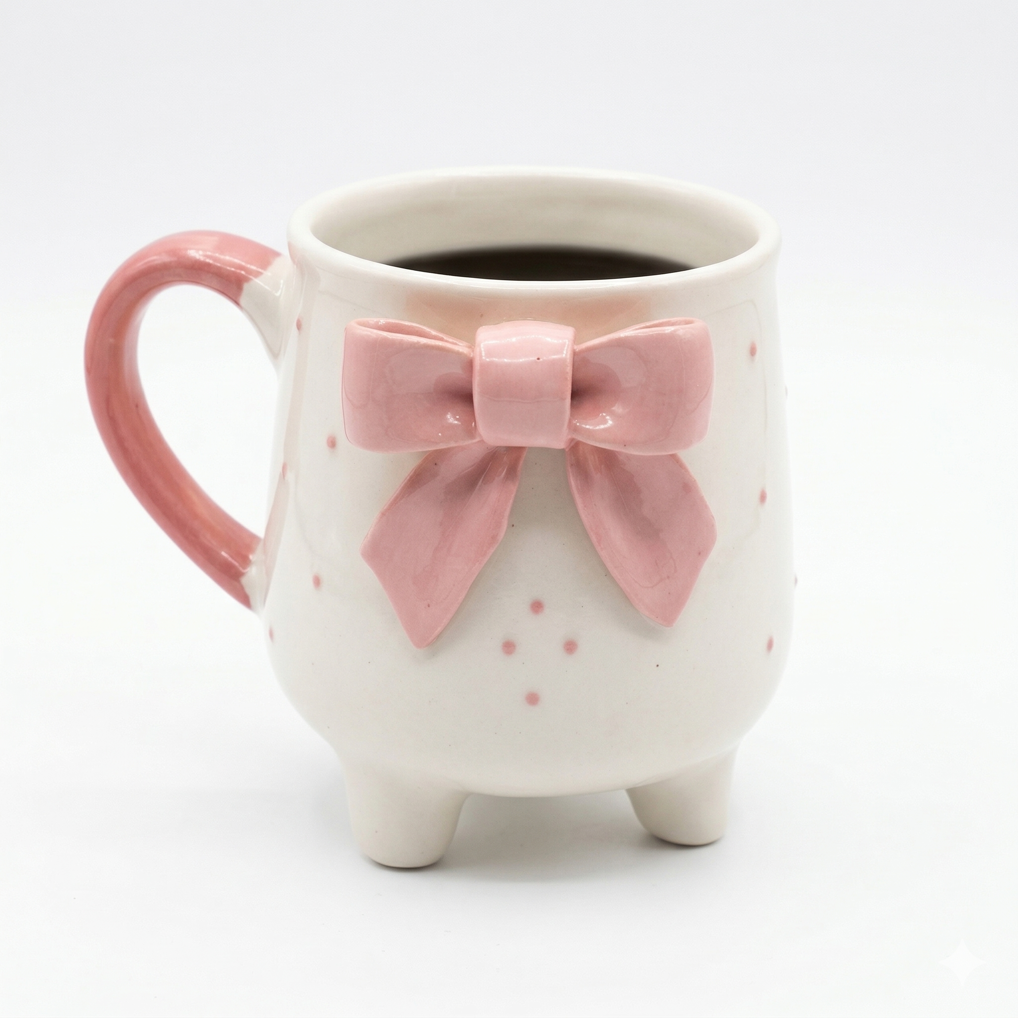 Pink Bow Mug – Cute Aesthetic Ceramic Coffee Mug for Gifting