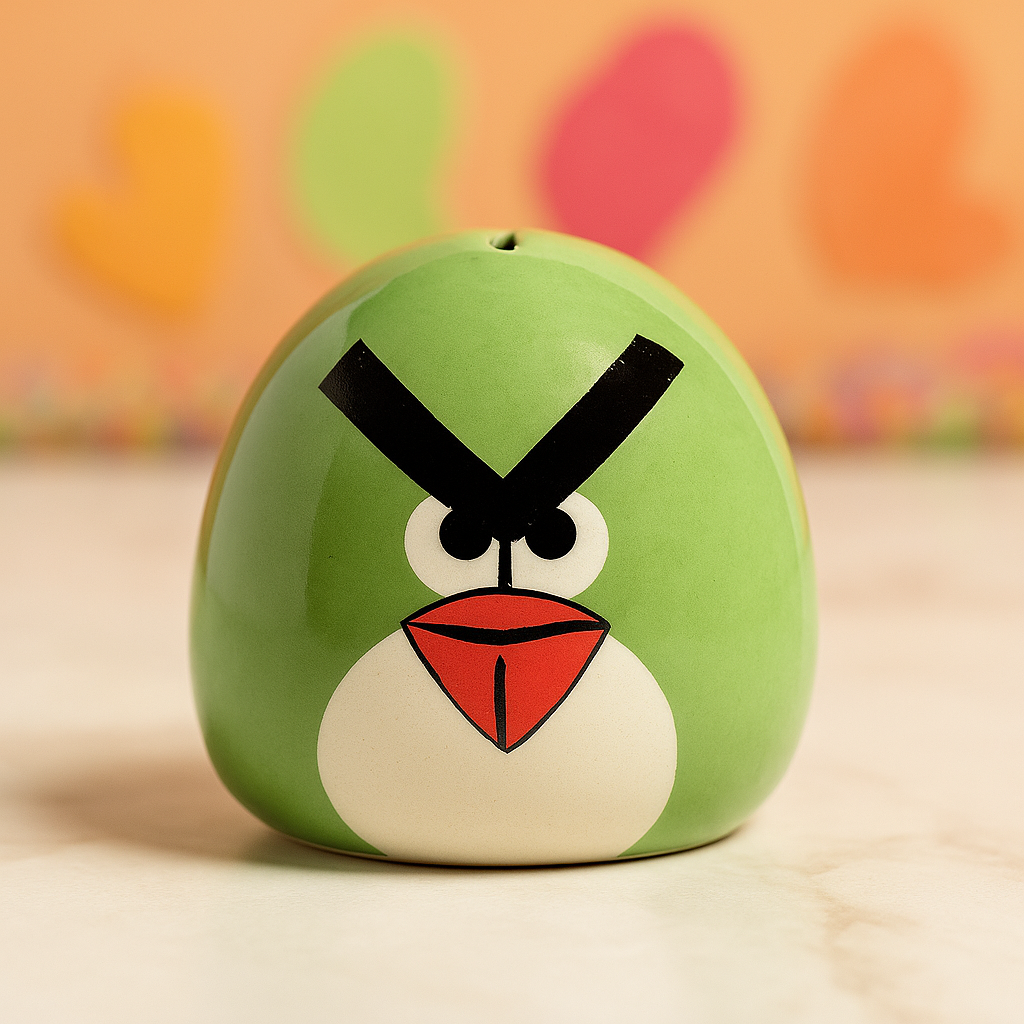 Angry Bird Ceramic Piggy Bank – Teach Kids to Save with Fun!