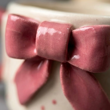 Pink Bow Mug – Cute Aesthetic Coffee Mug for Gifting