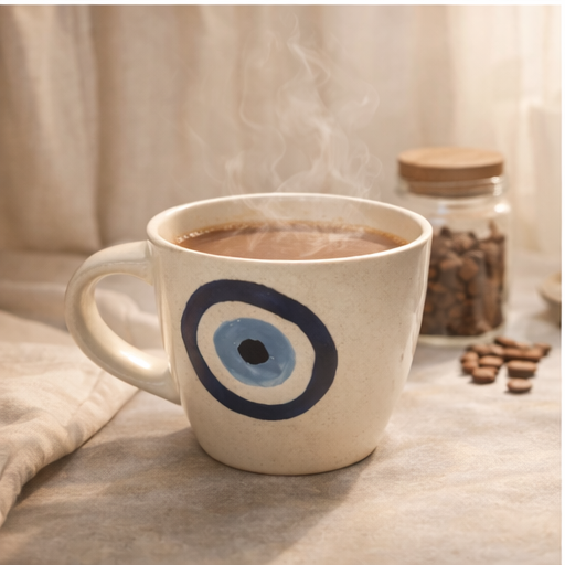 Nazar Chai Mug | Handcrafted Ceramic Mug with Nazar Design by GupShupCups