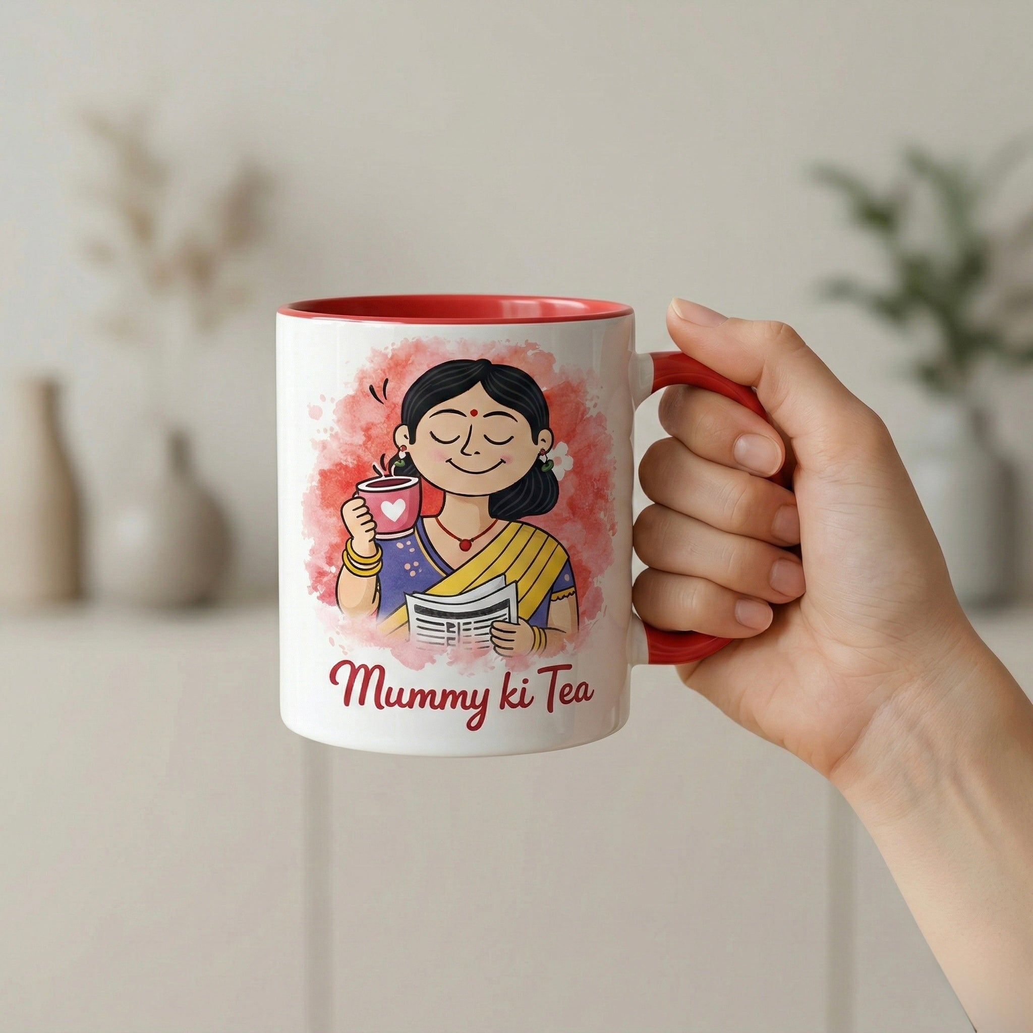 Family Mug Set of 4 – Ceramic Family Gift Set | Family Tea Mug India