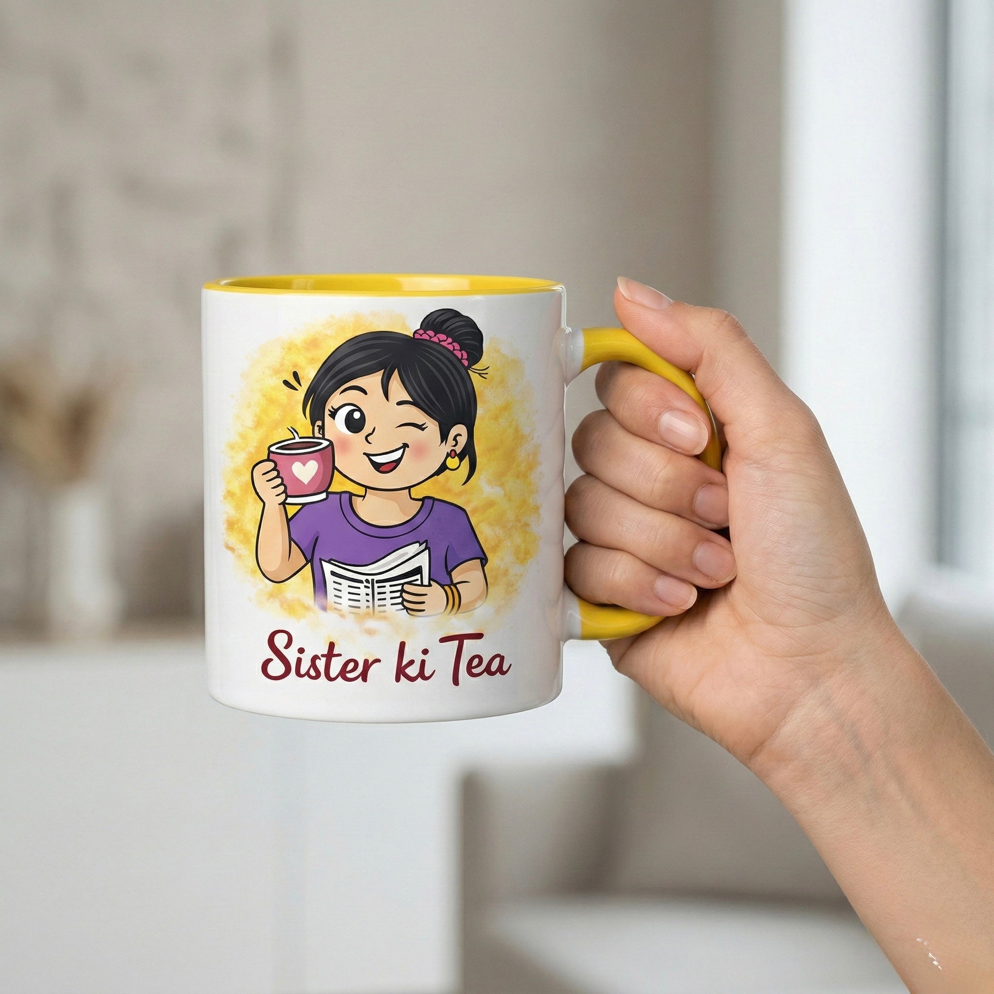 Family Mug Set of 4 – Ceramic Family Gift Set | Family Tea Mug India