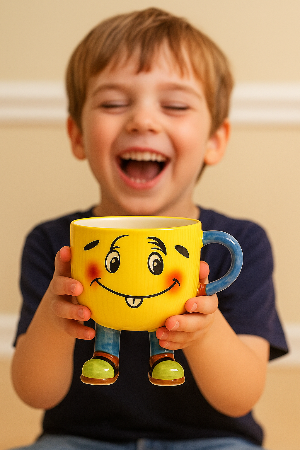 Happy Legs Ceramic Mug Combo (x2) - You Get 2 Cups